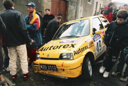 Jacek Sikora i Marek Kaczmarek - Fiat Cinquecento Sporting.